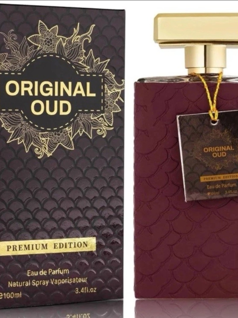Original Oud Eau de Parfum - Burgundy & Gold Bottle